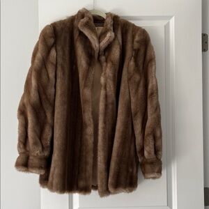 VINTAGE TISSAVEL of FRANCE Faux Fur Coat